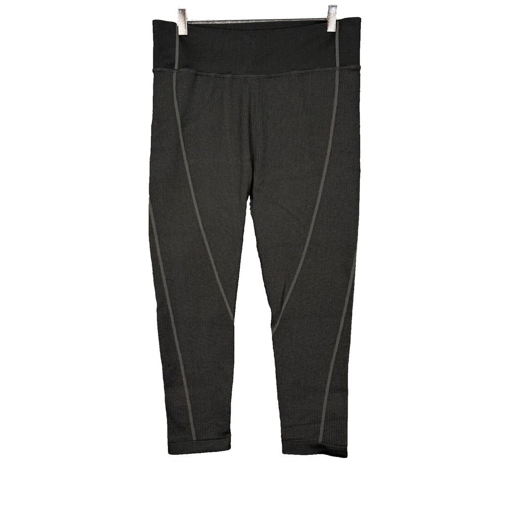 Aerie Offline Leggings Womens XXL Charcoal Grey Waffle Knit Stretch‎ High Rise